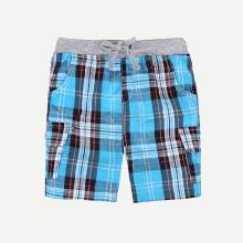 Shein Boys Plaid Drawstring Shorts
