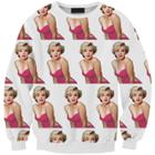 Shein The New 3d Digital Printing Sexy Lady Monroe Sweatshirts