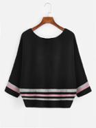 Shein Stripe Panel Jumper