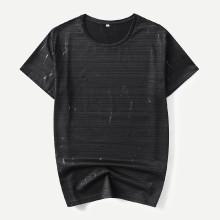 Shein Men Lightning Bolt Print T-shirt