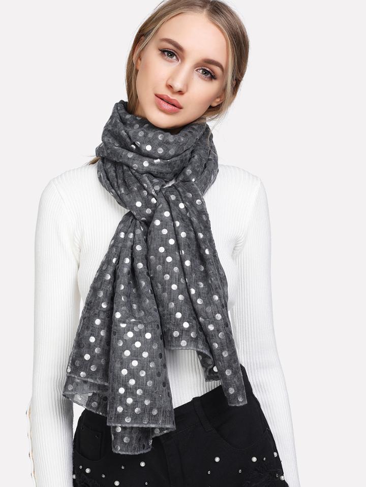Shein Polka Dot Scarf