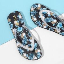 Shein Coconut Print Flip Flops