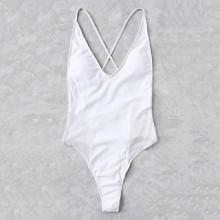 Shein Plus Criss Cross Swimsuit