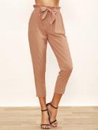 Shein Frill Tie Waist Peg Leg Pants
