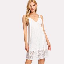 Shein V Neck Tunic Solid Dress
