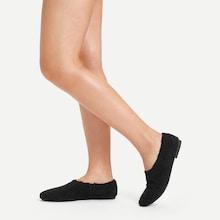 Shein Faux Fur Design Slip On Flats