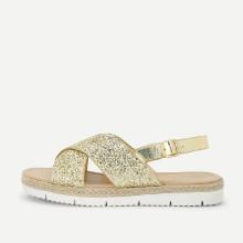 Shein Glitter Cross Cross Design Sandals