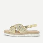 Shein Glitter Cross Cross Design Sandals
