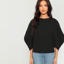 Shein Drop Shoulder Lantern Sleeve Top