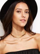 Shein Gold Plated Star Choker Necklace