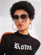 Shein Irregular Flat Lens Sunglasses