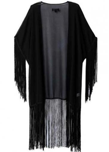 Rosewe Stylish Tassels Decoration Half Sleeve Cardigans For Woman