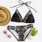 Shein Cut Out Detail Floral Bikini Set