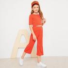 Shein Girls Solid Tunic Top & Pants Set