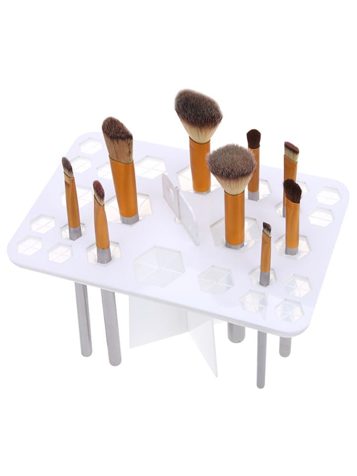Shein White 26 Hole Makeup Brushes Display Holder