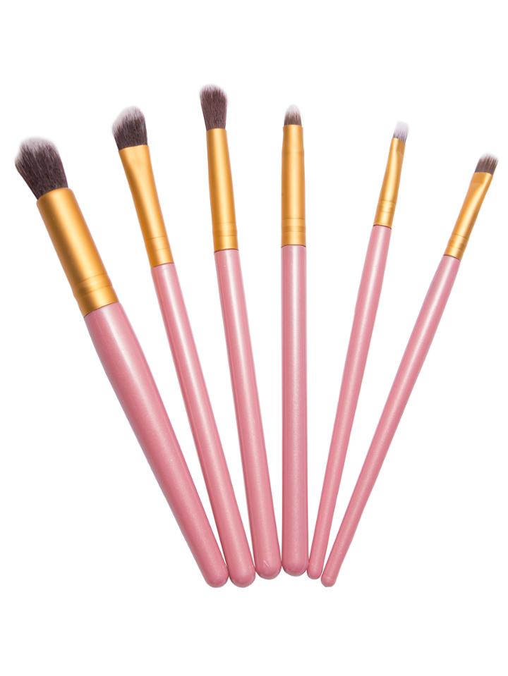 Shein 6pcs Pink Professional Makeup Brush Set