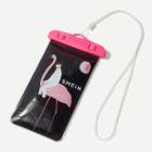 Shein Flamingo Print Waterproof Pouch Bag