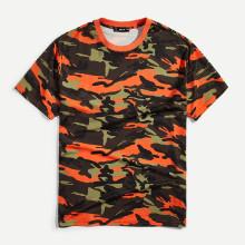 Shein Men Camouflage Print Tee