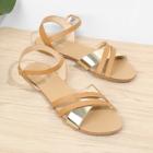 Shein Criss Cross Ankle Strap Sandals