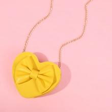 Shein Girls Heart Shaped Bow Chain Crossbody Bag