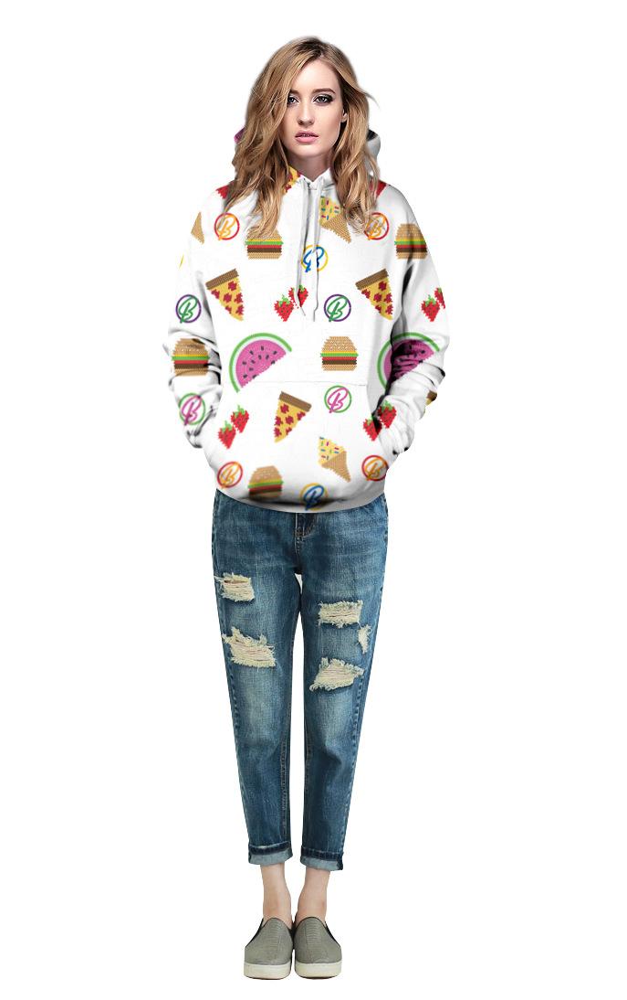 Shein Creative 3d Print Hoodie