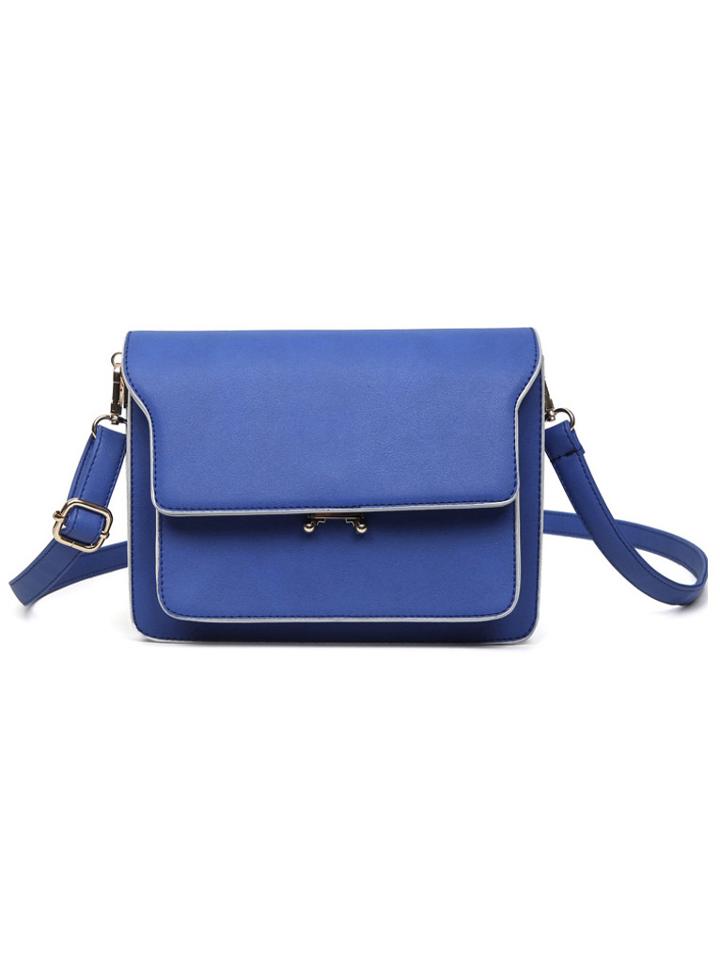 Shein Contrast Edge Layered Box Shoulder Bag