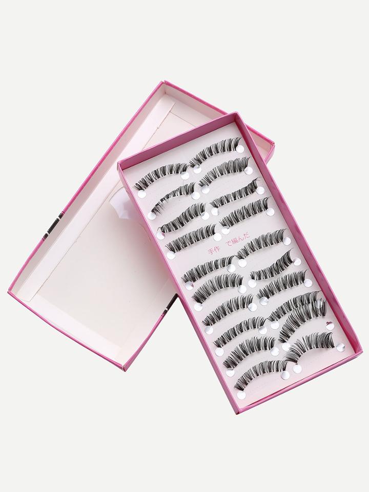 Shein Natural Short Straight False Eyelashes