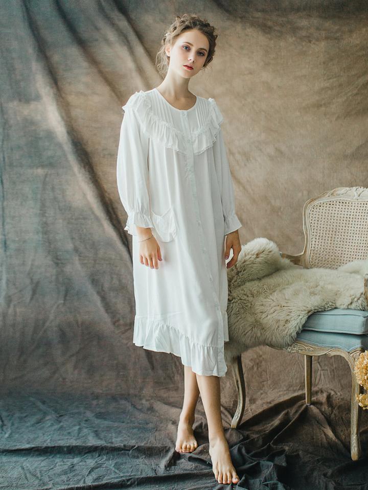 Shein Contrast Lace Ruffle Trim Shirt Dress