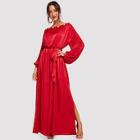 Shein Lantern Sleeve Pearl Beaded Dress