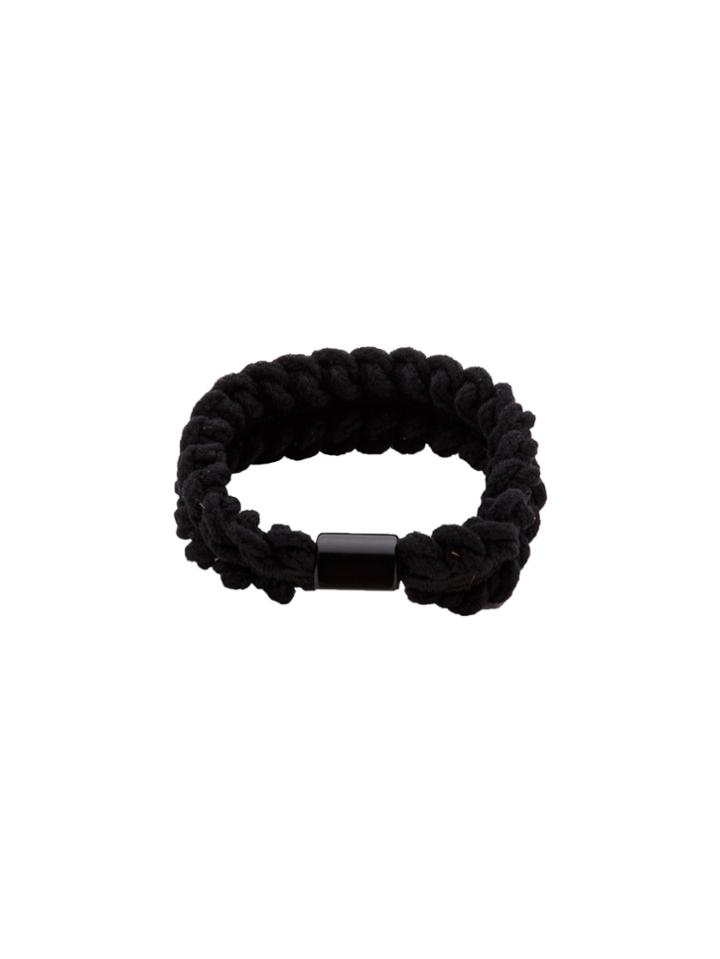 Shein Black Braided Elastic Hair Tie