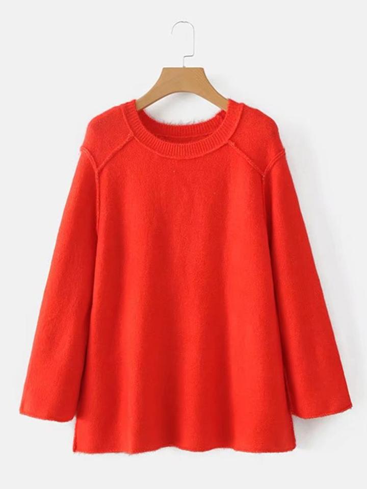 Shein Seam Detail Jersey Jumper