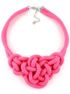 Shein Rose Red Twine Elastic Necklace