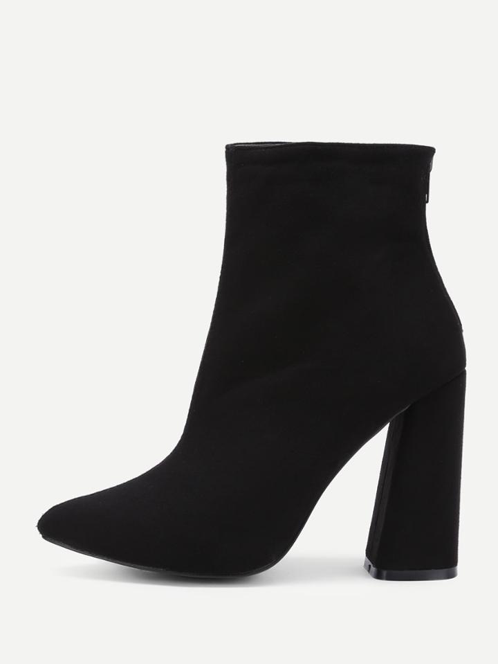 Shein Block Heeled Ankle Boots