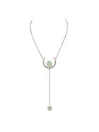 Shein Silver Rhinestone Star Moon Pendant Necklace