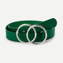 Shein Double Circle Metal Buckle Belt