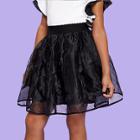 Shein Girls Elastic Waist Organza Skirt