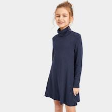 Shein Girls High Neck Trapeze Dress