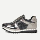 Shein Studded Trim Metallic Panel Sneakers