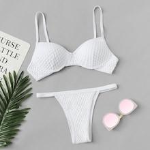 Shein Fish Net Overlay Bikini Set