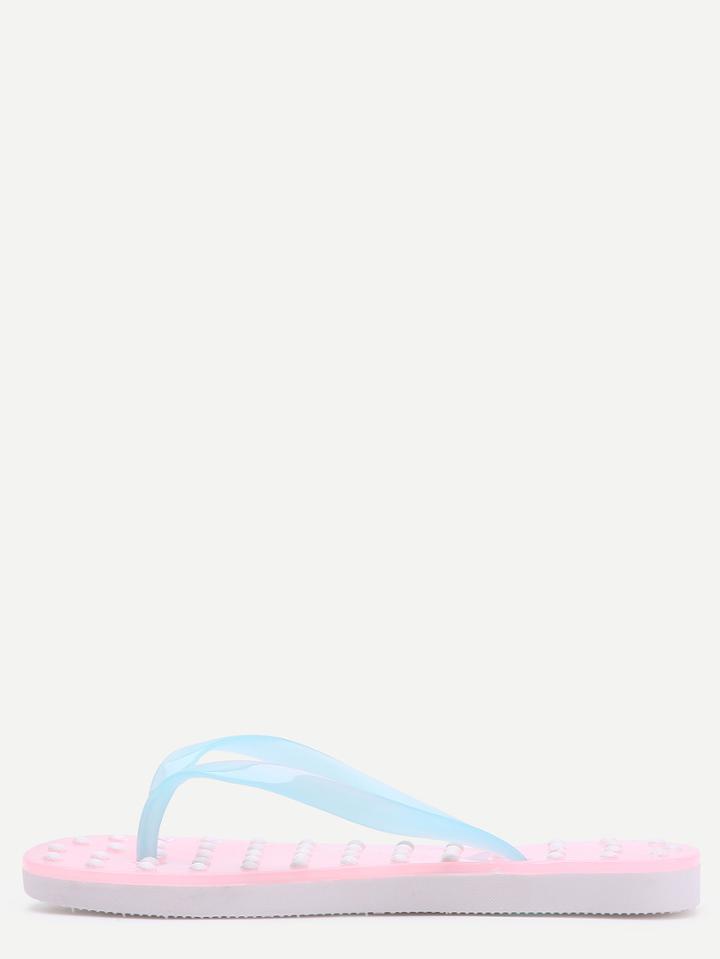 Shein Pink Dot Massage Flip-flop
