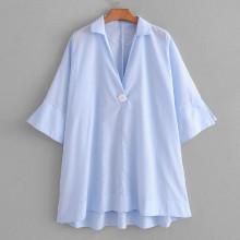 Shein Dip Hem Shirt Dress