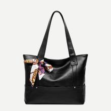 Shein Tote Bag With Scarf Detail