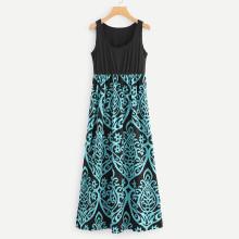 Shein Damask Print Combo Dress