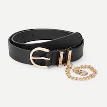 Shein Chain Charm Metal Buckle Belt