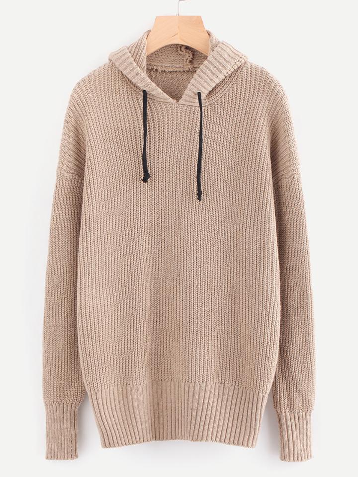 Shein Drop Shoulder Hooded Jumper