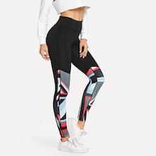 Shein Geometric Print Skinny Leggings