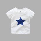 Shein Boys Star And Letter Print T-shirt