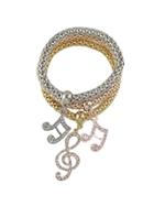Shein Latest Multicolors Chain Link Bracelet With Rhinestone