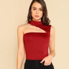 Shein Asymmetric Cutout Sleeveless Top