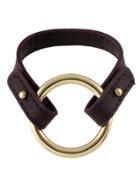 Shein Darkbrown Pu Leather Circle Connected Wrap Bracelet